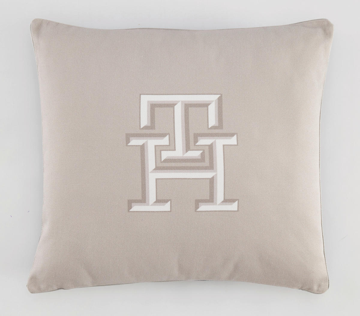 PÁRNAHUZAT 40/40 cm  - bézs/fekete, Design, textil (40/40cm) - Tommy Hilfiger