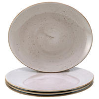 STEAKTELLERSET Vintage Nature Schlamm 4-teilig  - Schlammfarben, Basics, Keramik - Creatable