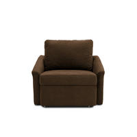 SCHLAFSESSEL RELAX BOX Mikrofaser Braun    - Beige/Schwarz, Basics, Kunststoff/Textil (108/86/96cm) - MID.YOU