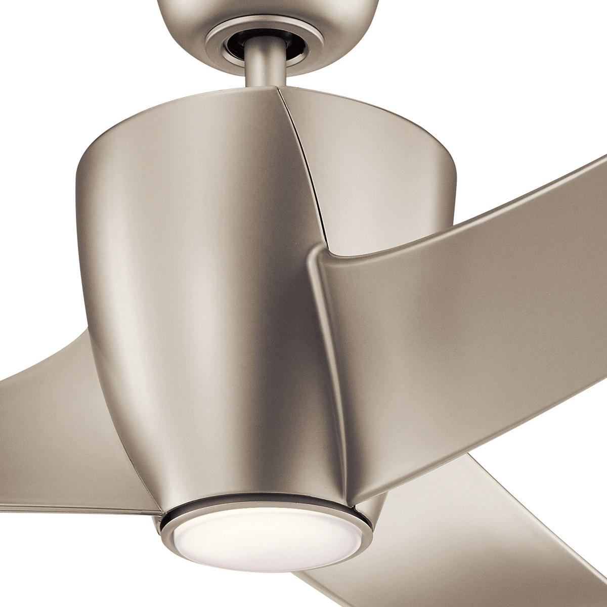 DECKENVENTILATOR  142/41 cm    - Nickelfarben, Design, Kunststoff/Metall (142/41cm) - Elstead Lighting