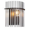 WANDLEUCHTE - Schwarz, Konventionell, Glas/Metall (25/12,5/26cm) - Globo