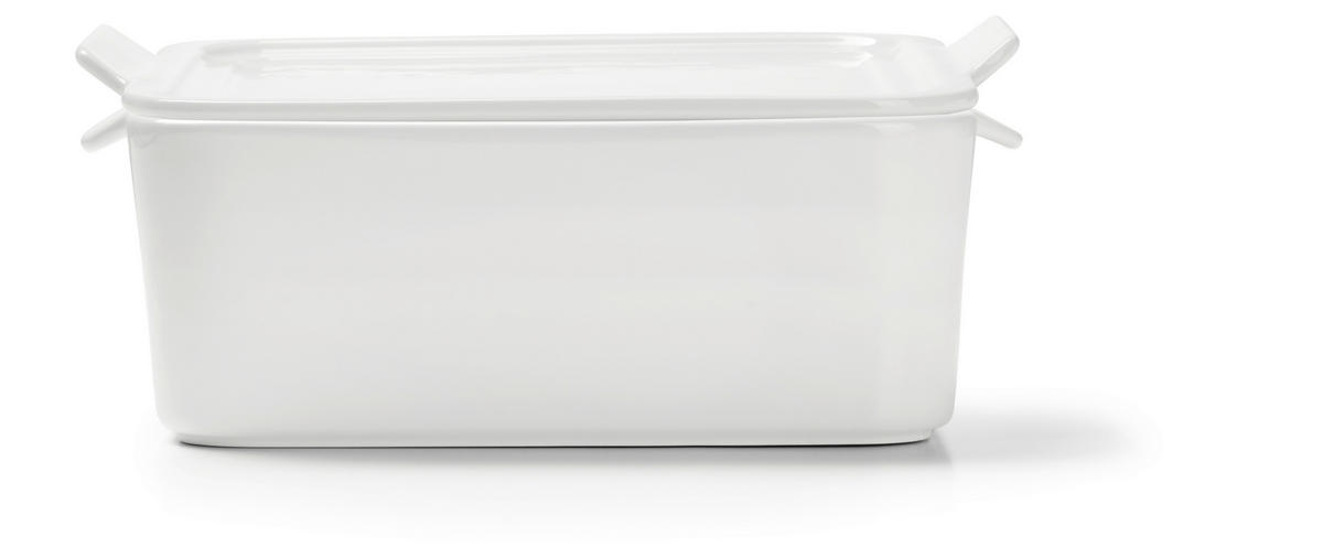 AUFLAUFFORM Keramik Porzellan  - Weiß, Basics, Keramik (22,5/20/9,3cm) - Homeware Profession.