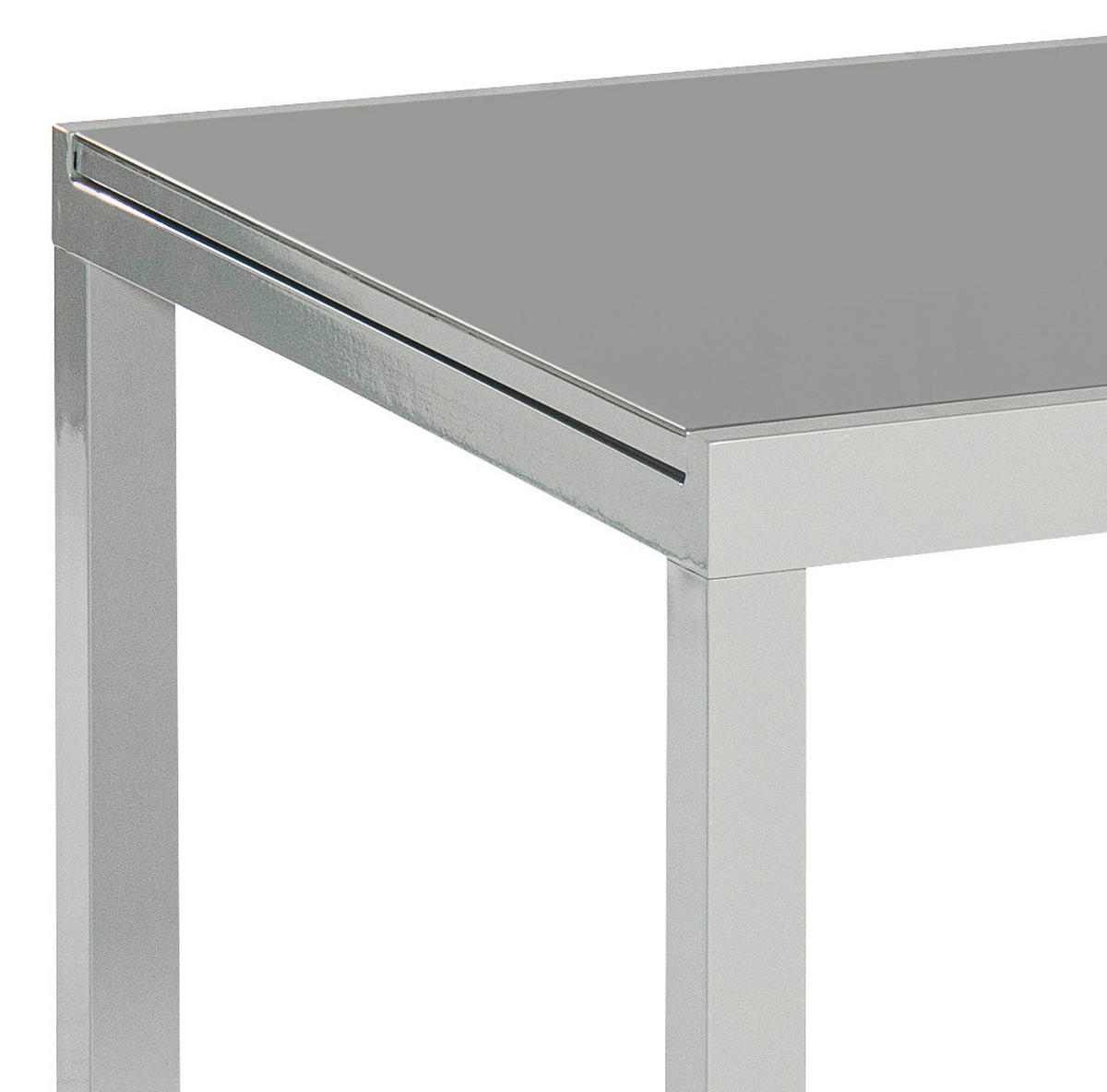 GARTENTISCH 200-300/110/75 cm Metall, Glas rechteckig  - Silberfarben/Grau, KONVENTIONELL, Glas/Metall (200-300/110/75cm) - Gardenson