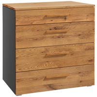 KOMMODE  in 90/86/50 cm  - Wildeiche/Anthrazit, Design, Holz/Holzwerkstoff (90/86/50cm) - Hasena