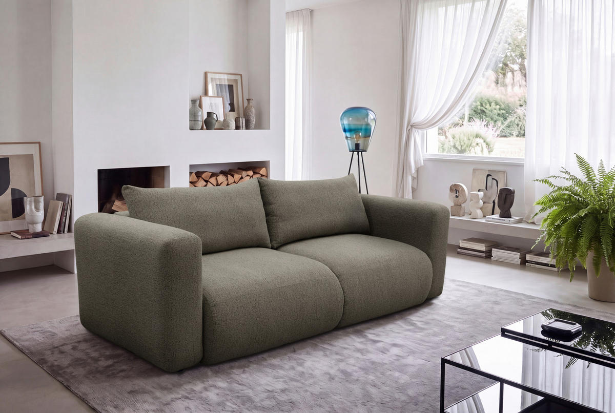 SCHLAFSOFA Flachgewebe Braun  inkl.  - Schwarz/Braun, MODERN, Kunststoff/Textil (248/94/109cm) - Carryhome