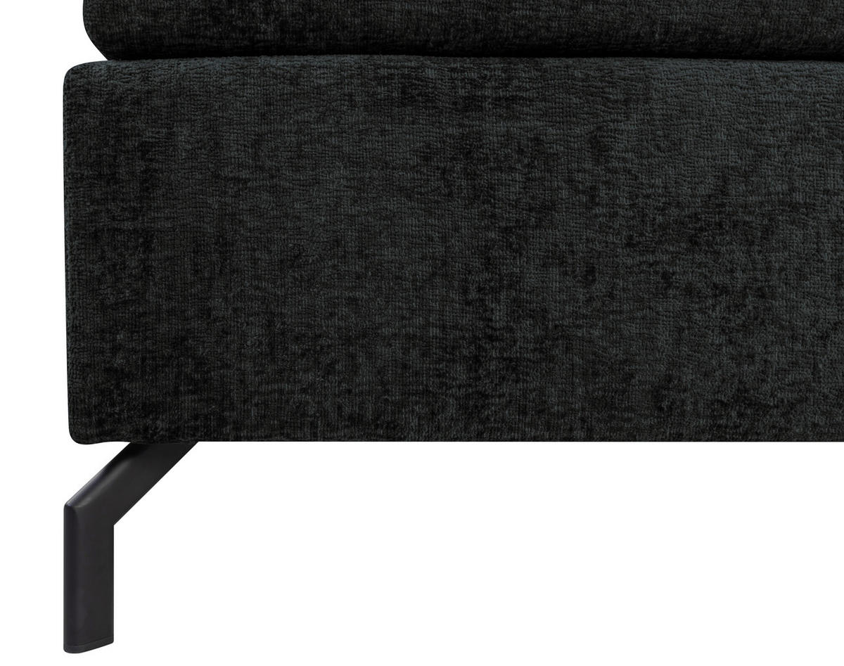 BOXSPRINGBETT 140/200 cm  in Schwarz  - Schwarz, Design, Textil/Metall (140/200cm) - Esposa