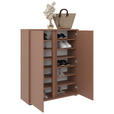 SCHUHSCHRANK 97,5/120/33,8 cm  - Terracotta, Design, Holzwerkstoff/Kunststoff (97,5/120/33,8cm) - Xora