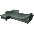 Freisteller von Carryhome ECKSOFA Dunkelgrün Struktur.