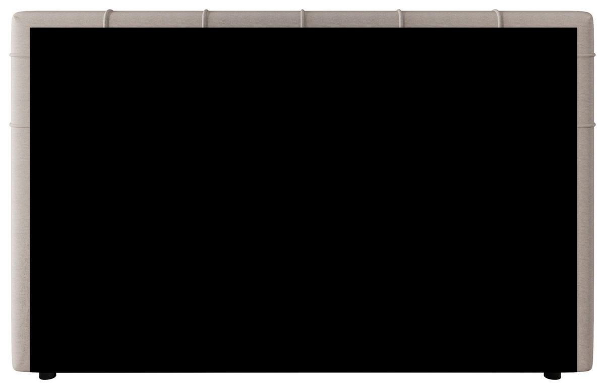 BOXSPRINGBETT 160/200 cm,  in Lavagrau, H3 = fest  - Lavagrau/Schwarz, KONVENTIONELL, Kunststoff/Textil (160/200cm)