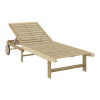 GARTENLIEGE 188/70/71 cm  - Akaziefarben, Natur, Holz (188/70/71cm) - Ambia Garden