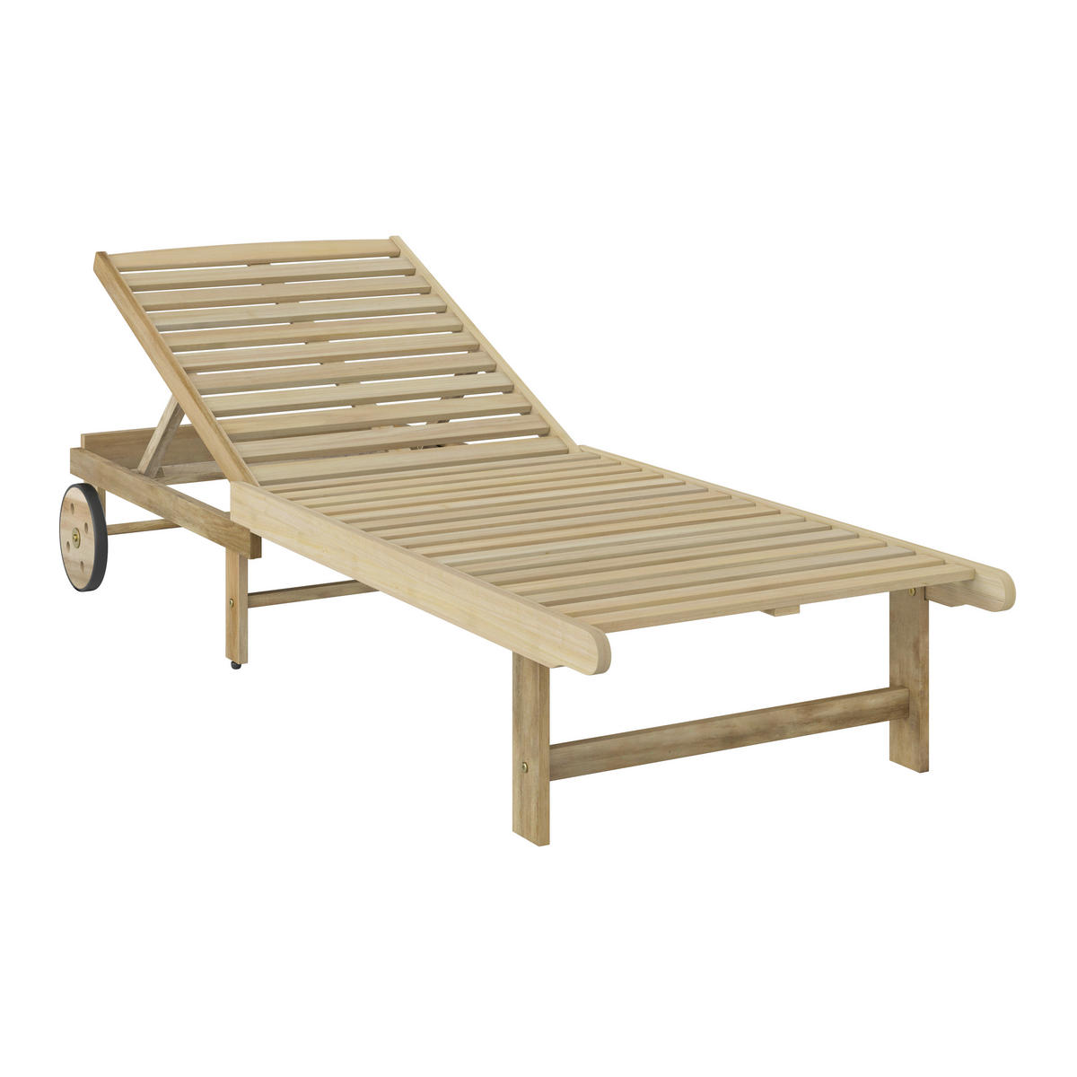 GARTENLIEGE 188/70/71 cm  - Akaziefarben, Natur, Holz (188/70/71cm) - Ambia Garden