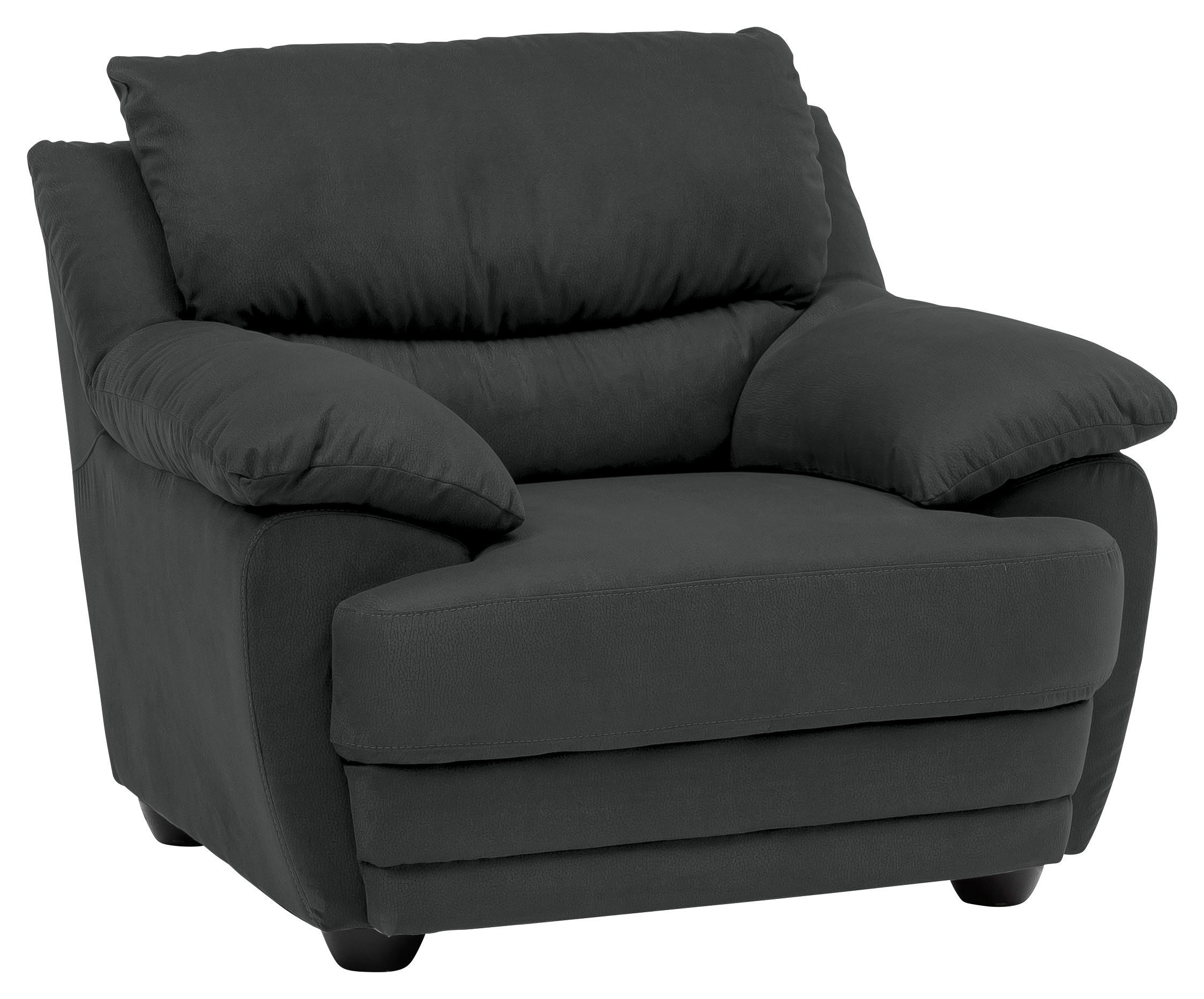 SESSEL in Chenille Anthrazit - Anthrazit/Schwarz, Design, Kunststoff/Textil (117/97/100cm) - Livetastic