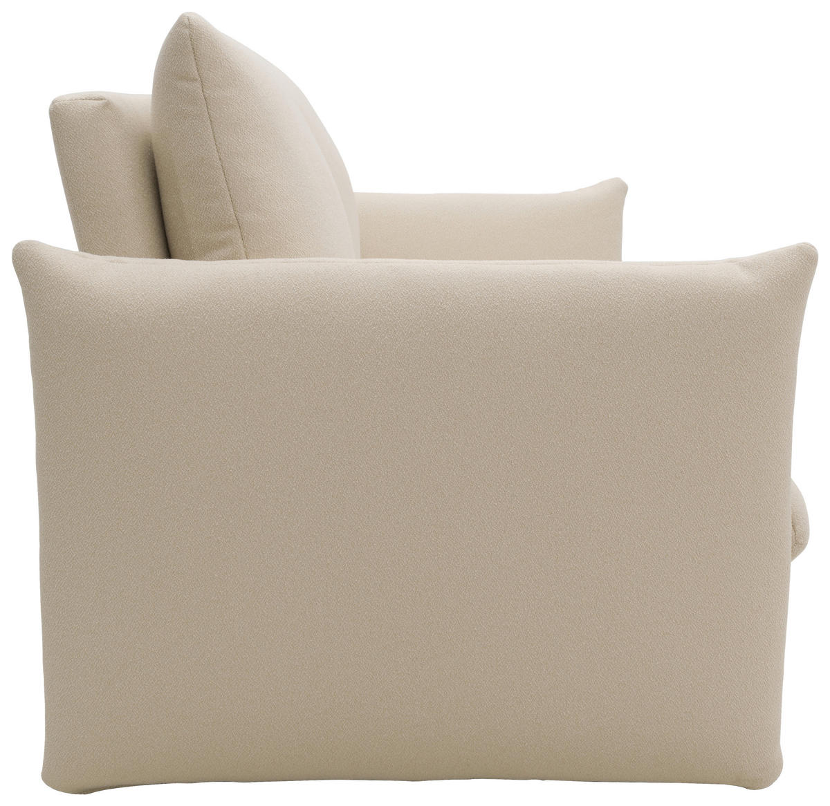 2-SITZER-SOFA in Mikrofaser Creme  - Creme, Design, Textil (180/100/97cm) - LOOKS by W.Joop