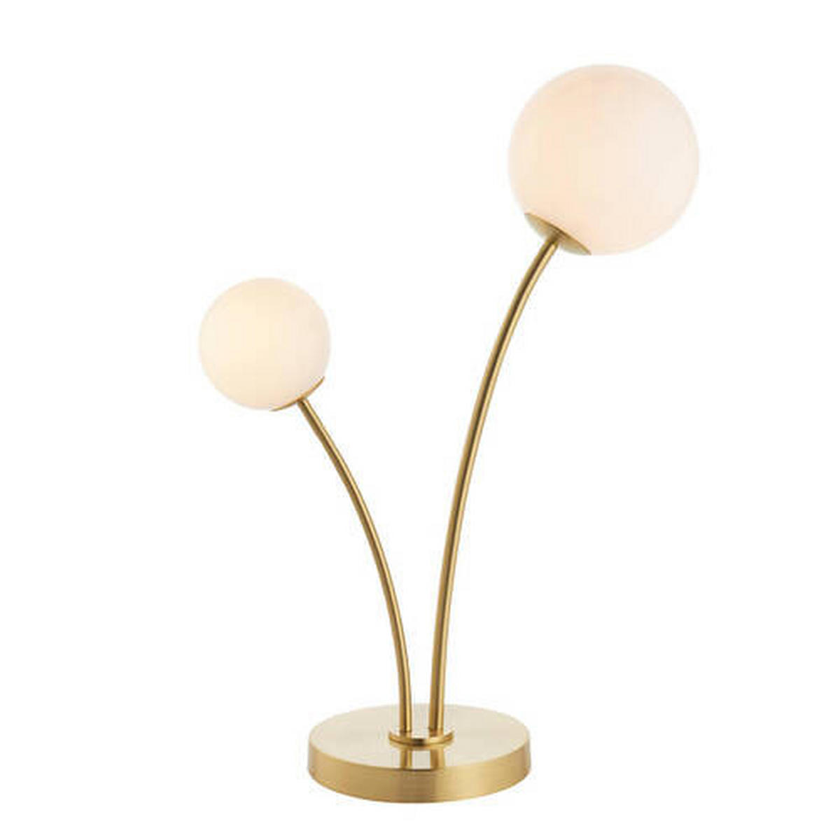 TISCHLEUCHTE Endon Bloom 32/17/54,8 cm   - Messingfarben/Opal, Basics, Glas/Metall (32/17/54,8cm) - ENDON