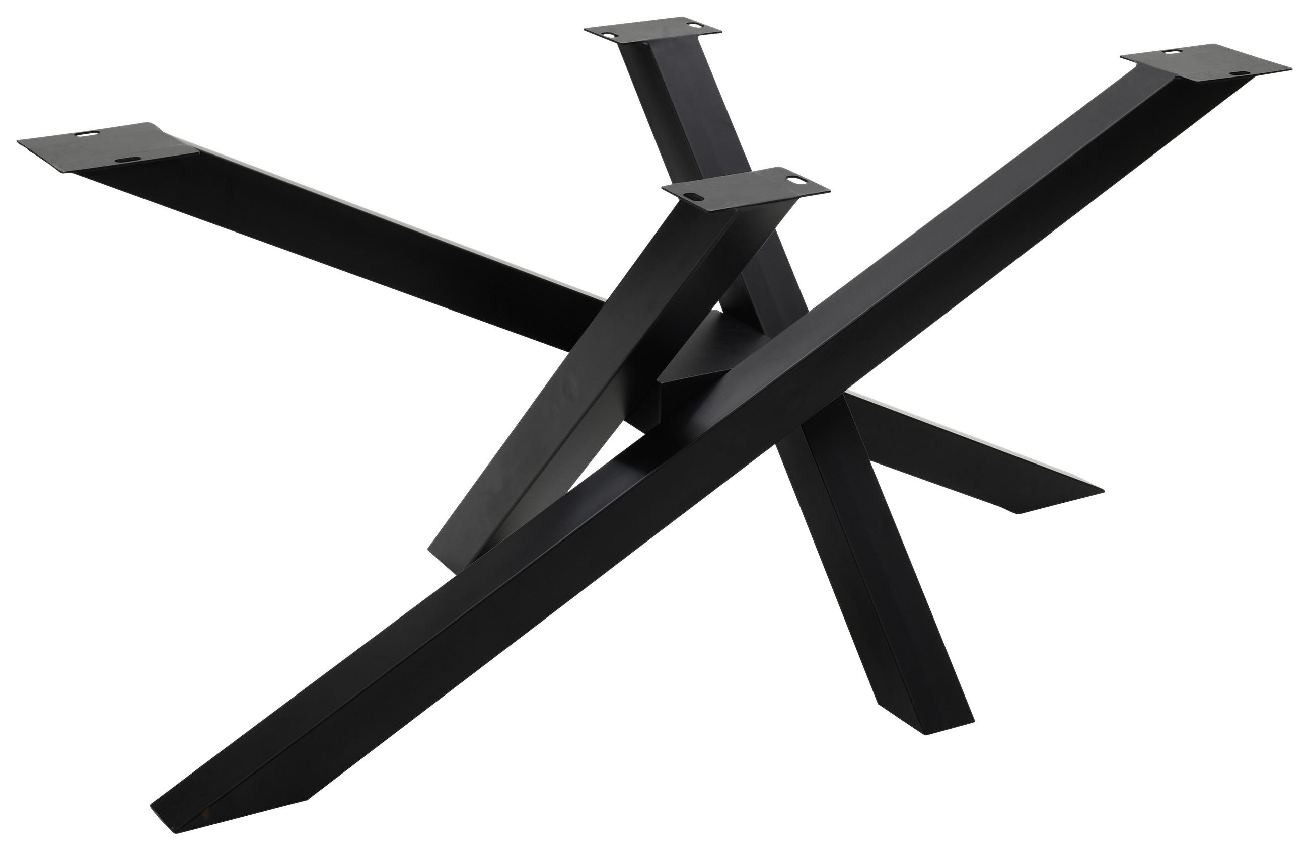 TISCHGESTELL in Metall 160/70/72 cm - Schwarz, Design, Metall (160/70/72cm) - Landscape