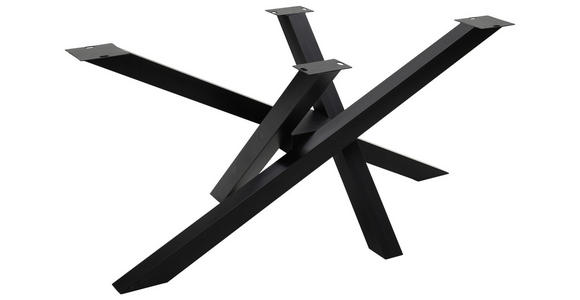 TISCHGESTELL in Metall 160/70/72 cm - Schwarz, Design, Metall (160/70/72cm) - Landscape