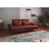 3-SITZER-SOFA Kombination Echtleder/Stoff Vliesstoff Rotbraun  - Rotbraun/Schwarz, KONVENTIONELL, Leder/Textil (212/90/122cm) - Sit & More