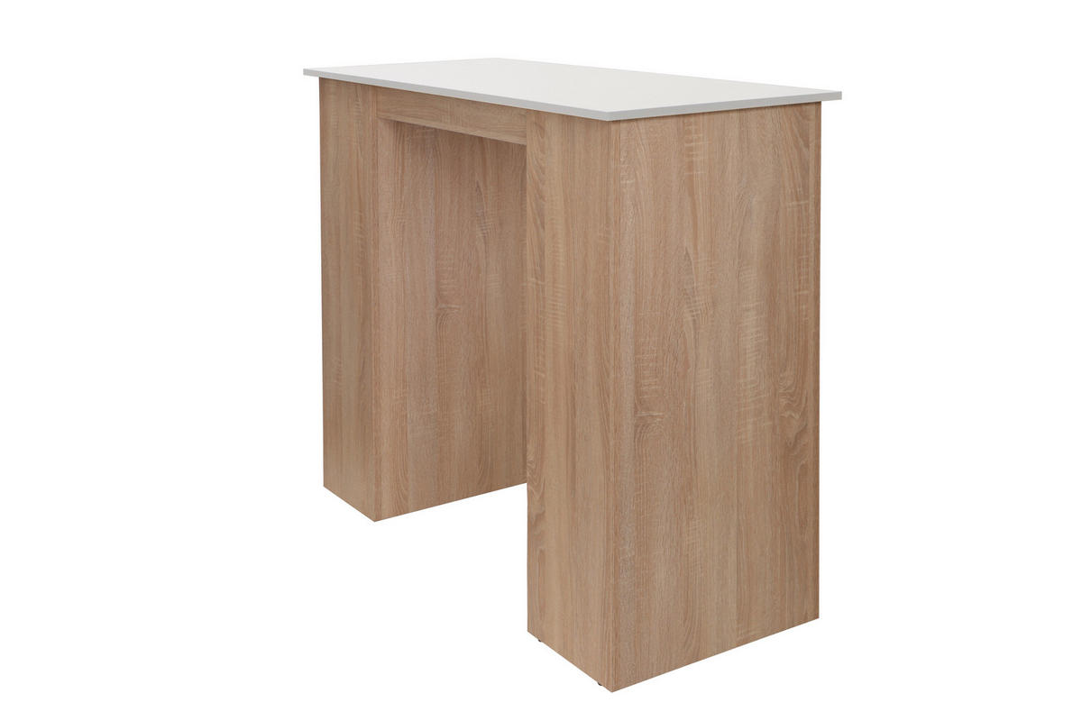 BARBORD i trämaterial  103/50/115 cm  - vit/ekfärgad, Design, trämaterial (103/50/115cm) - Respekta