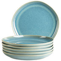 DESSERTTELLERSET Grün 6-teilig 22 cm Cordelia  - Grün, Trend, Keramik (22cm) - Mäser