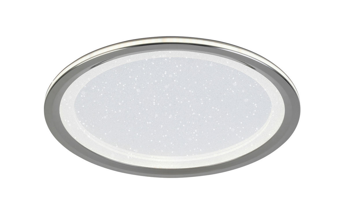 LED-DECKENLEUCHTE  40/6 cm    - Chromfarben/Schwarz, Trend, Kunststoff/Metall (40/6cm) - Novel