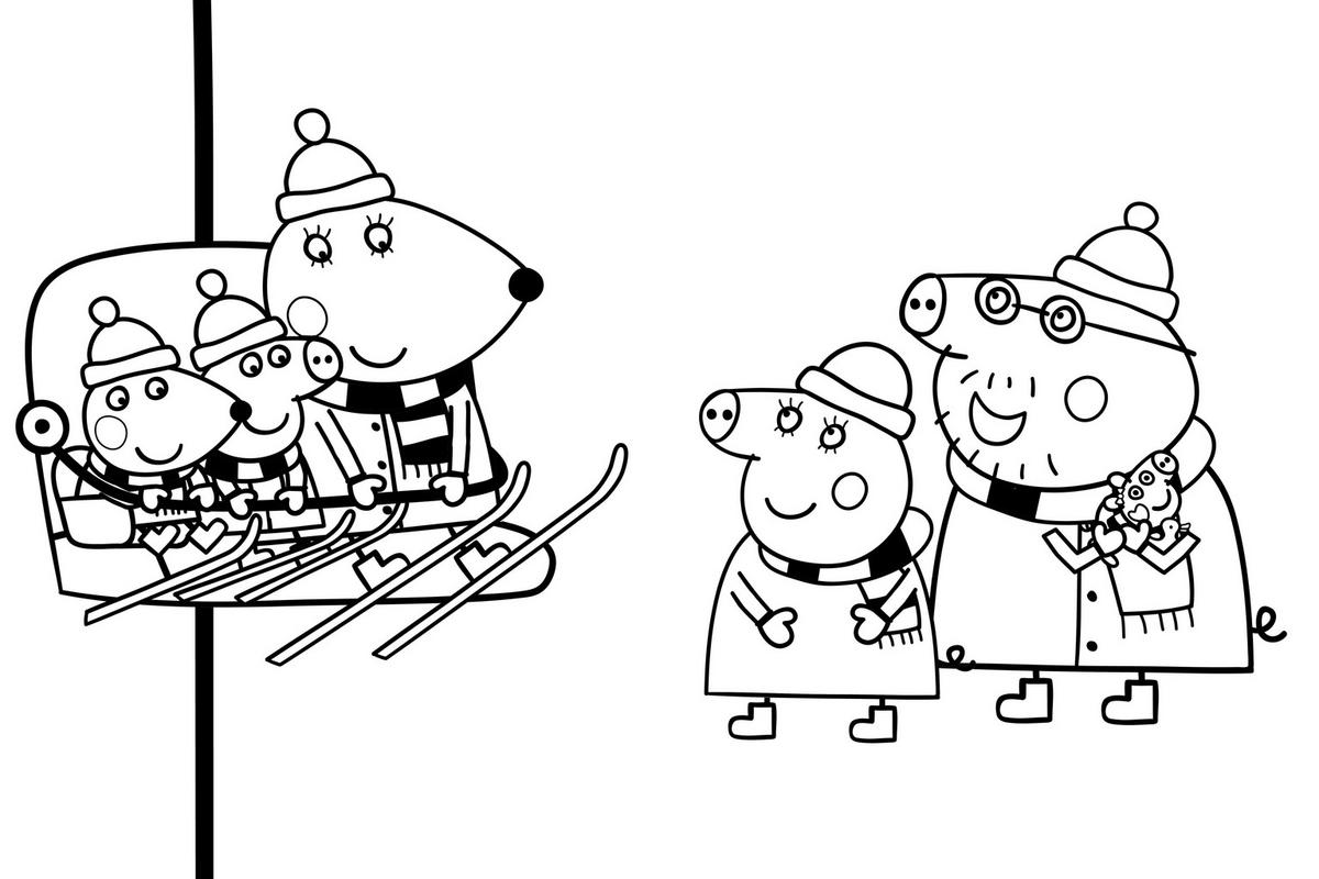MALBUCH Peppa Wutz Ausmalbilder: Mein Weihnachtsmalbuch  - Multicolor, Basics, Papier (21/28/0,5cm)