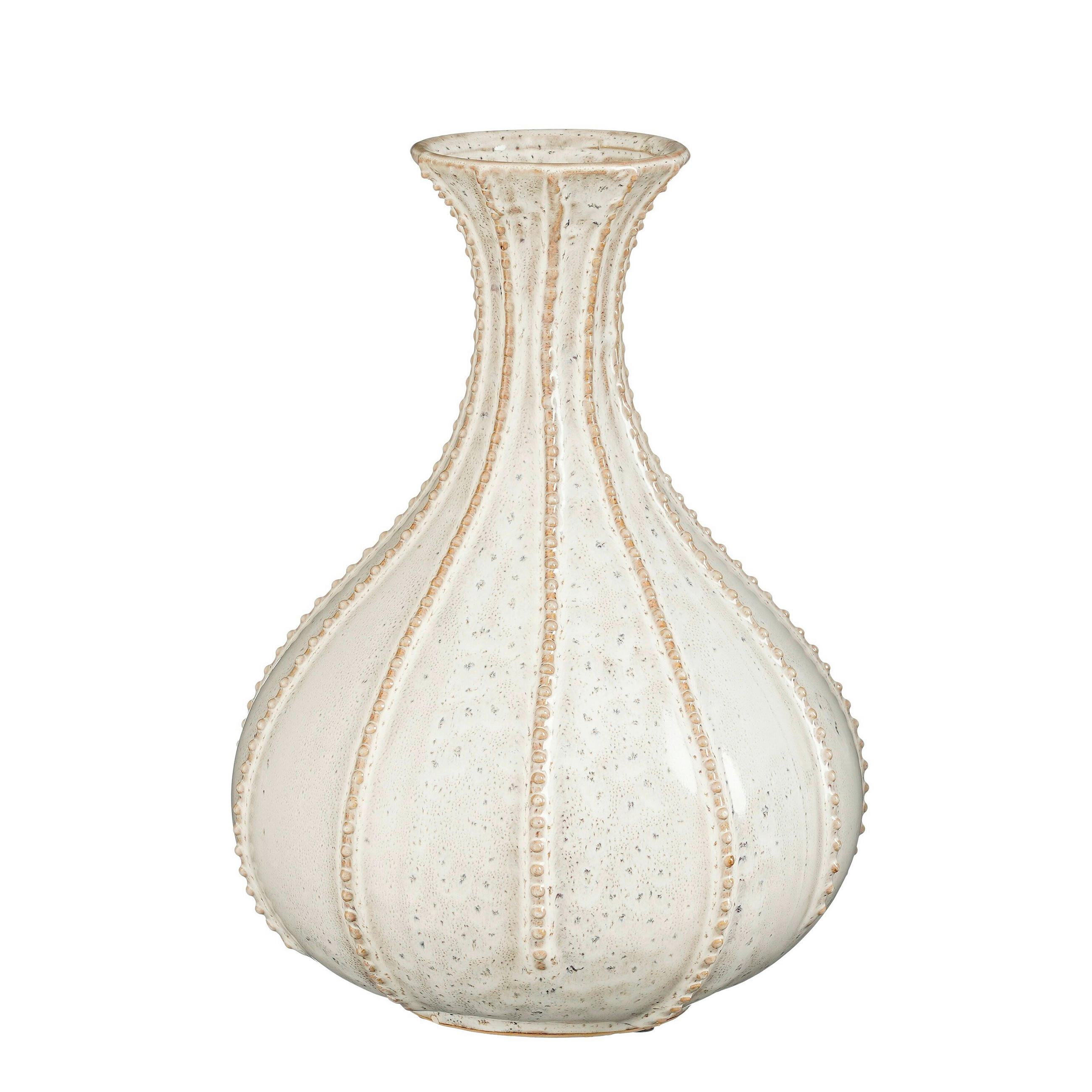 VÁZA  - fehér, Basics, kerámia (26.5/26.5/33.5cm)