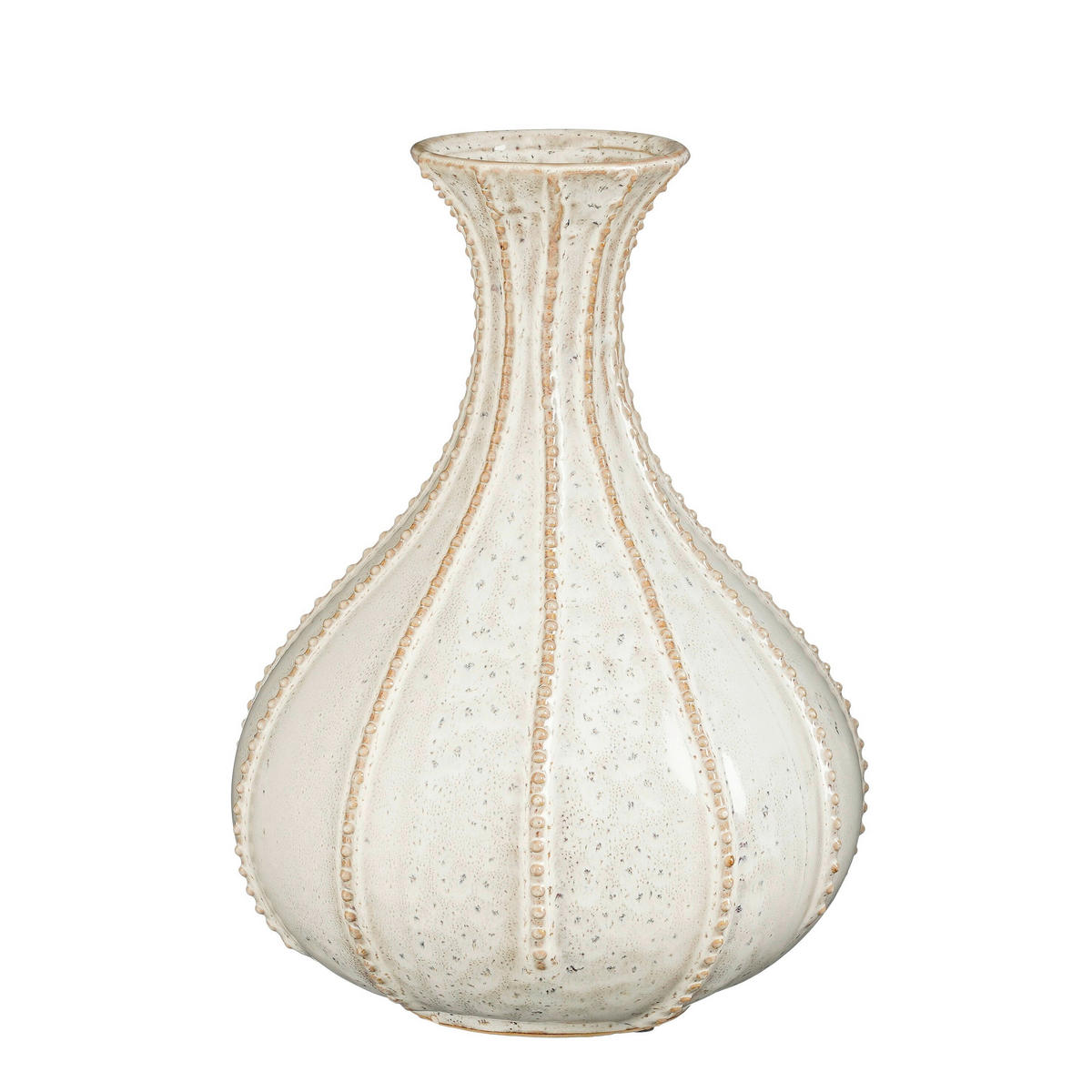 VÁZA  - fehér, Basics, kerámia (26.5/26.5/33.5cm)