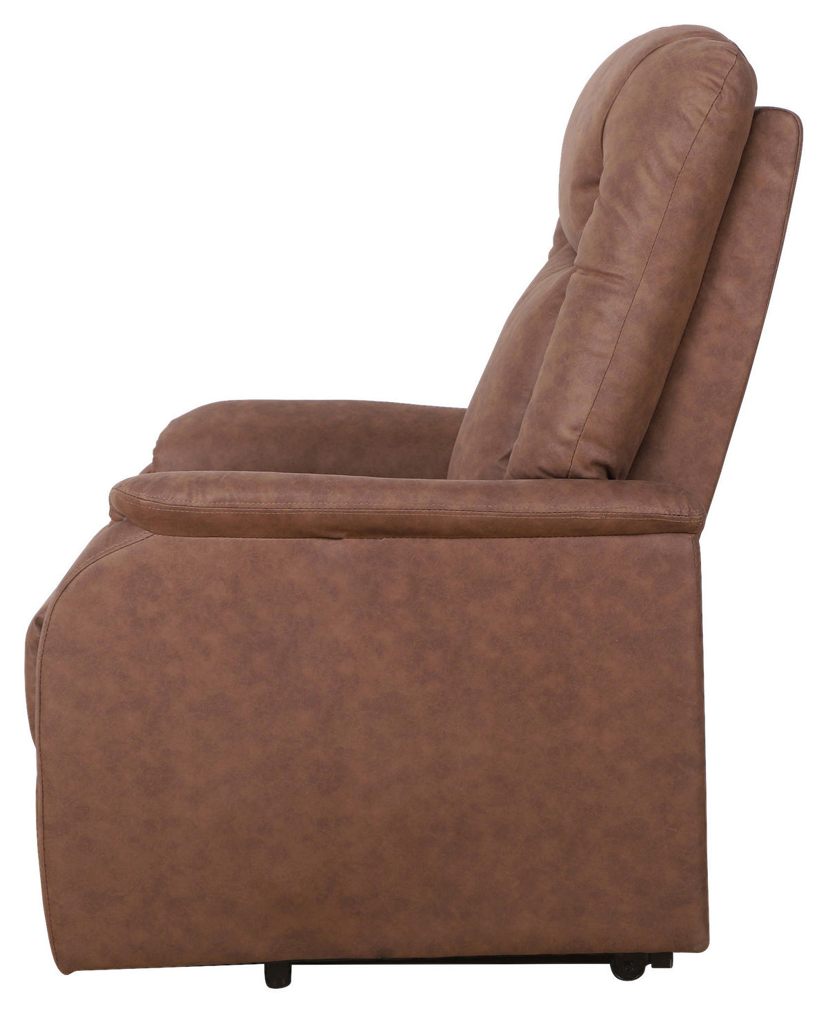 TELEVIZNÍ KŘESLO, kov, textil, hnědá - černá/hnědá, Konvenční, kov/textil (75/111/93cm) - Cantus