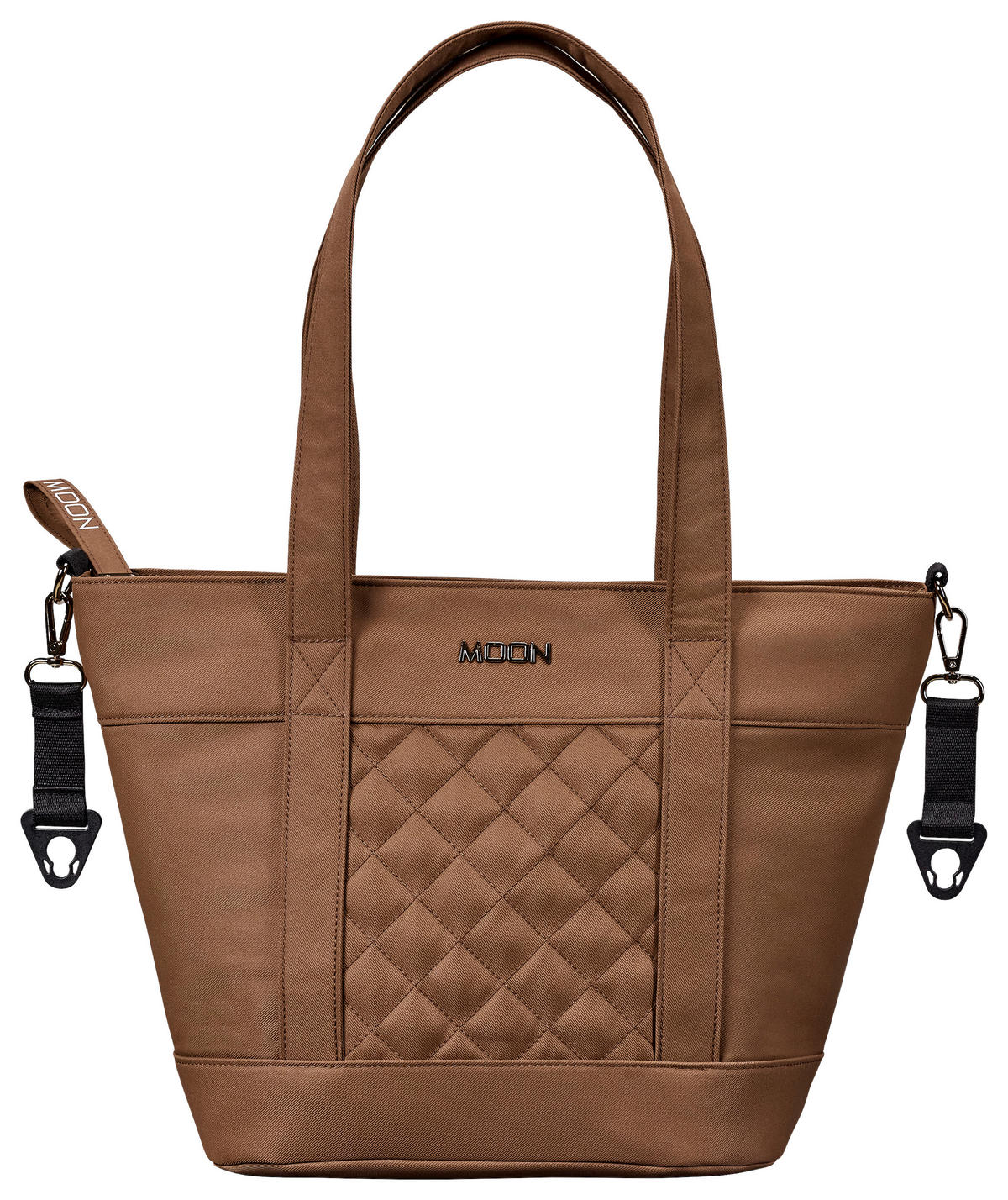 WICKELTASCHE V-Shape Bag  - Waldgrün/Cognac, Basics, Textil (41/16/28cm) - Moon