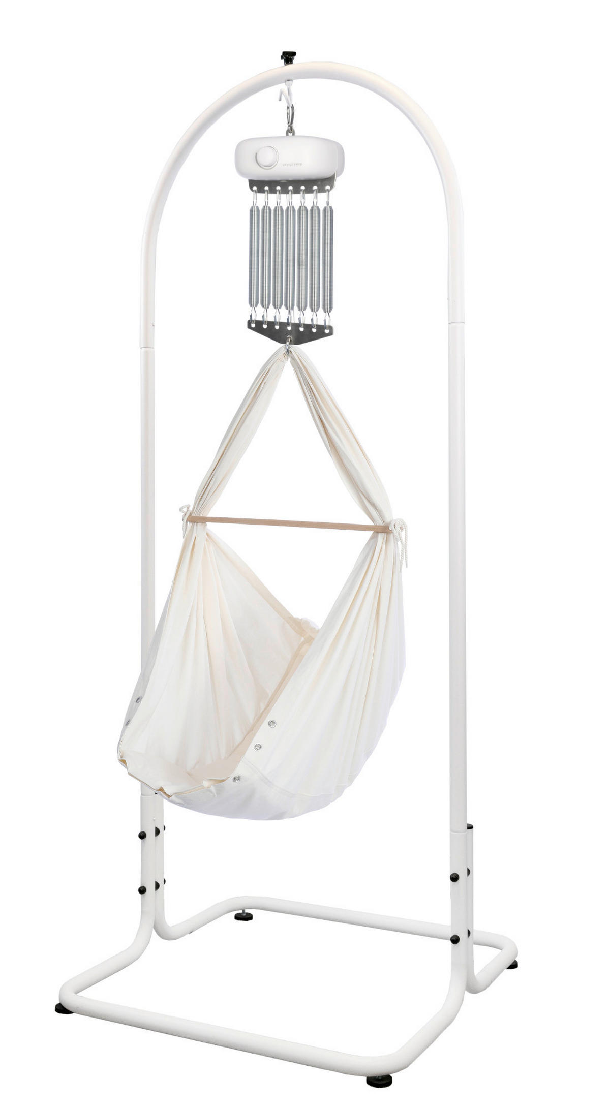 FEDERWIEGE   - Weiß, Basics, Textil/Metall (75/193/75cm) - swing2sleep