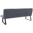 SITZBANK 221/90/70 cm  in Dunkelblau  - Schwarz/Dunkelblau, Design, Textil/Metall (221/90/70cm) - Dieter Knoll