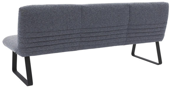 SITZBANK 221/90/70 cm in Dunkelblau - Schwarz/Dunkelblau, Design, Textil/Metall (221/90/70cm) - Dieter Knoll
