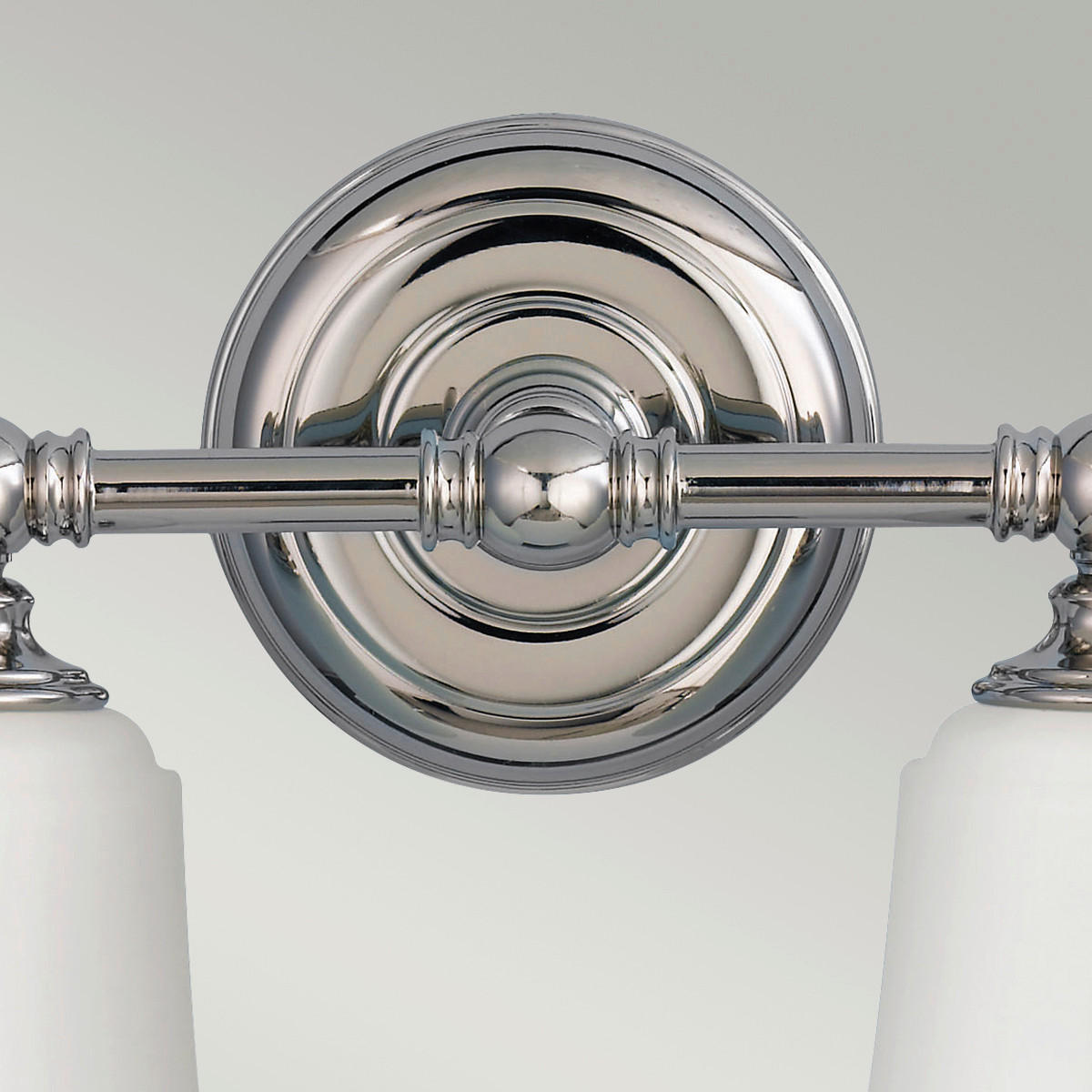 BADEZIMMER-WANDLEUCHTE - Chromfarben, Design, Glas/Metall (33/24.8/15.2cm) - Elstead Lighting