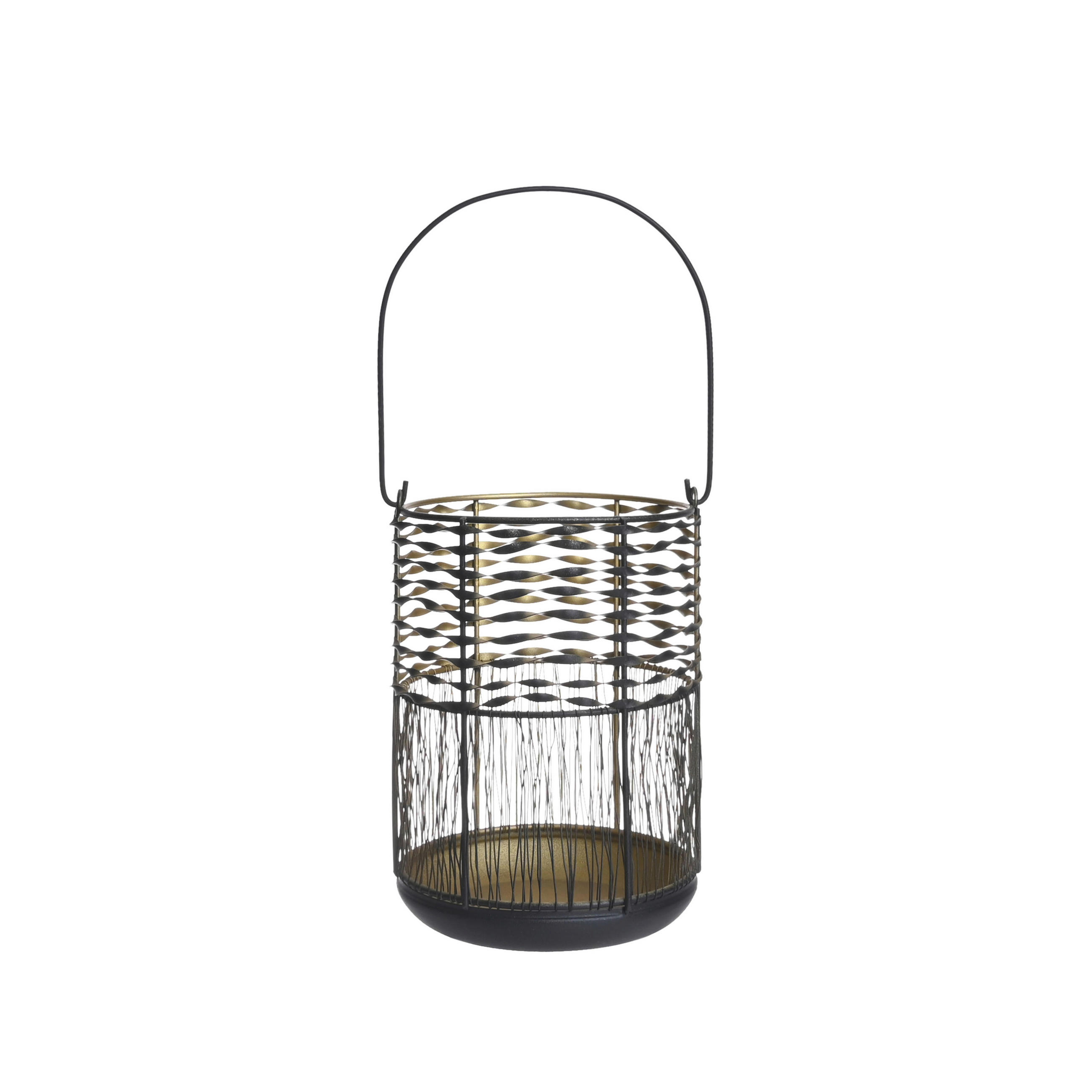LYKTA - svart/guldfärgad, Klassisk, metall (15/22cm) - Ambia Home