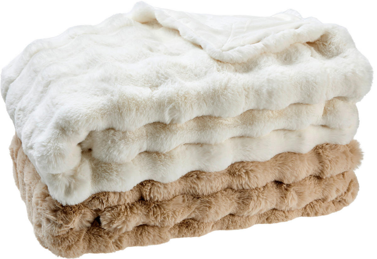 Pătură Din Blană 150/200 cm  - gri, Konventionell, textil (150/200cm) - Dieter Knoll
