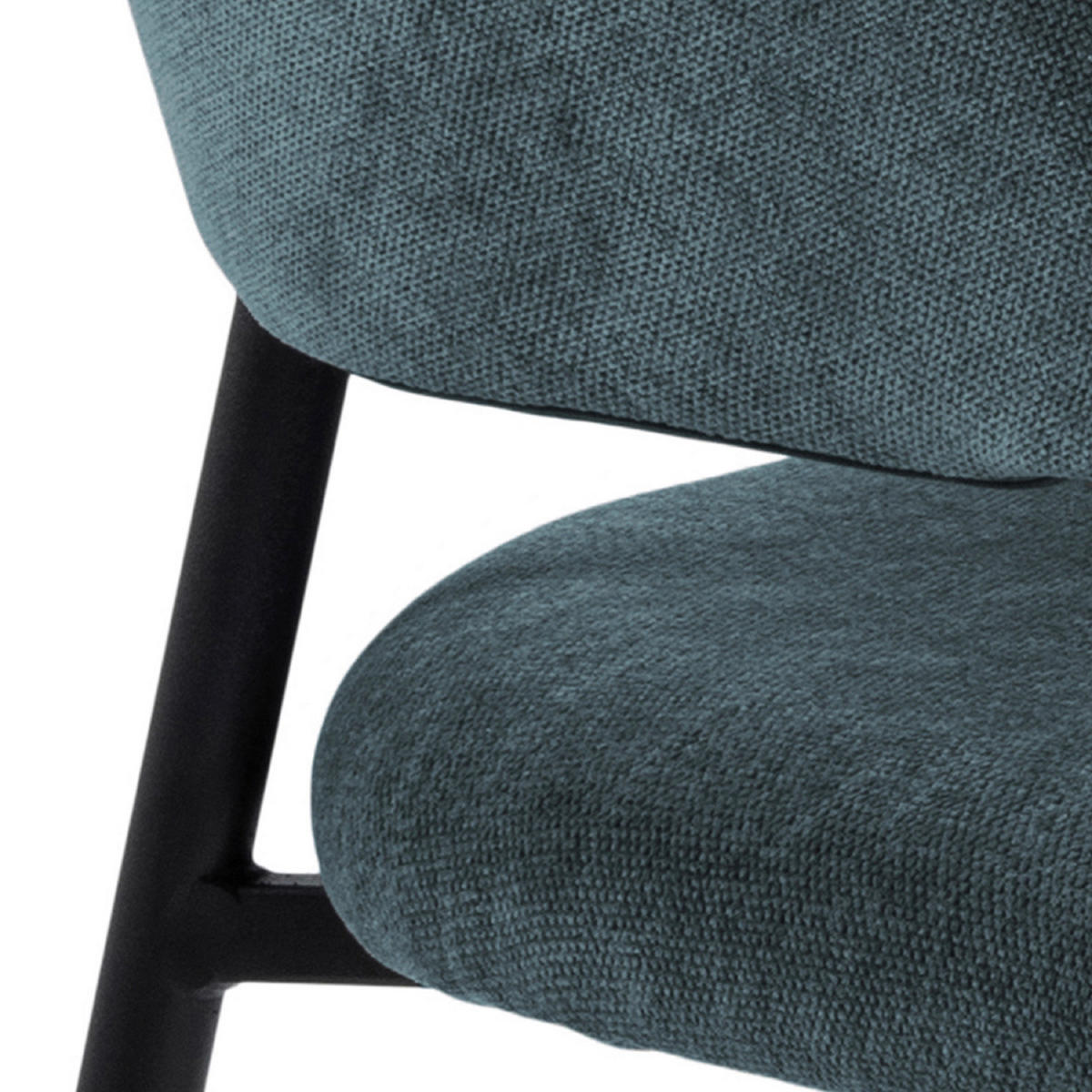 ŽIDLE S PODRUČKAMI, tkaná látka, tmavě modrá - černá/tmavě modrá, Design, kov/textil (54,5/77,5/54cm) - MID.YOU