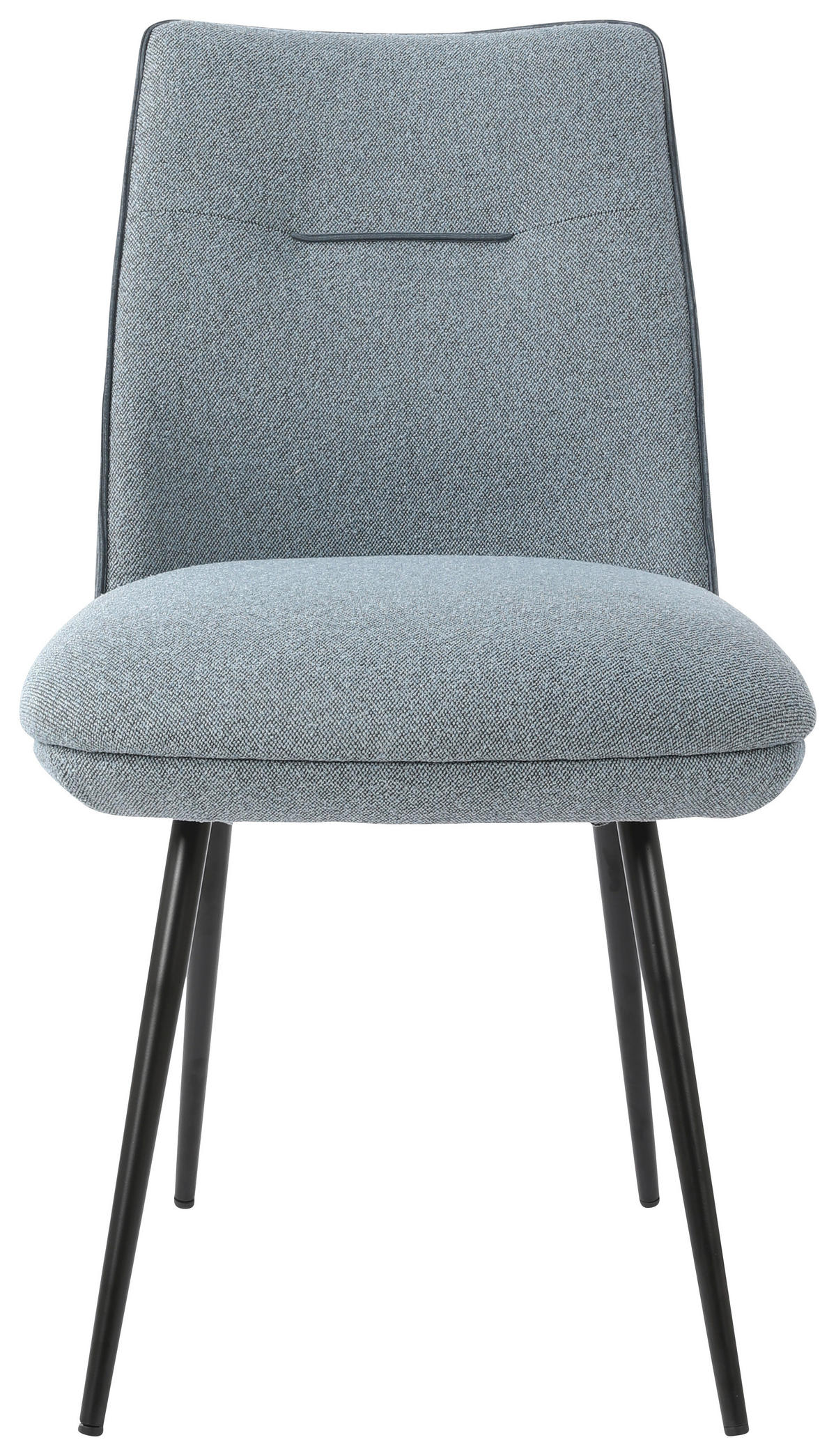 STOL, kovina, tekstil modra  - modra/črna, Design, kovina/tekstil (48/86/62cm) - Carryhome