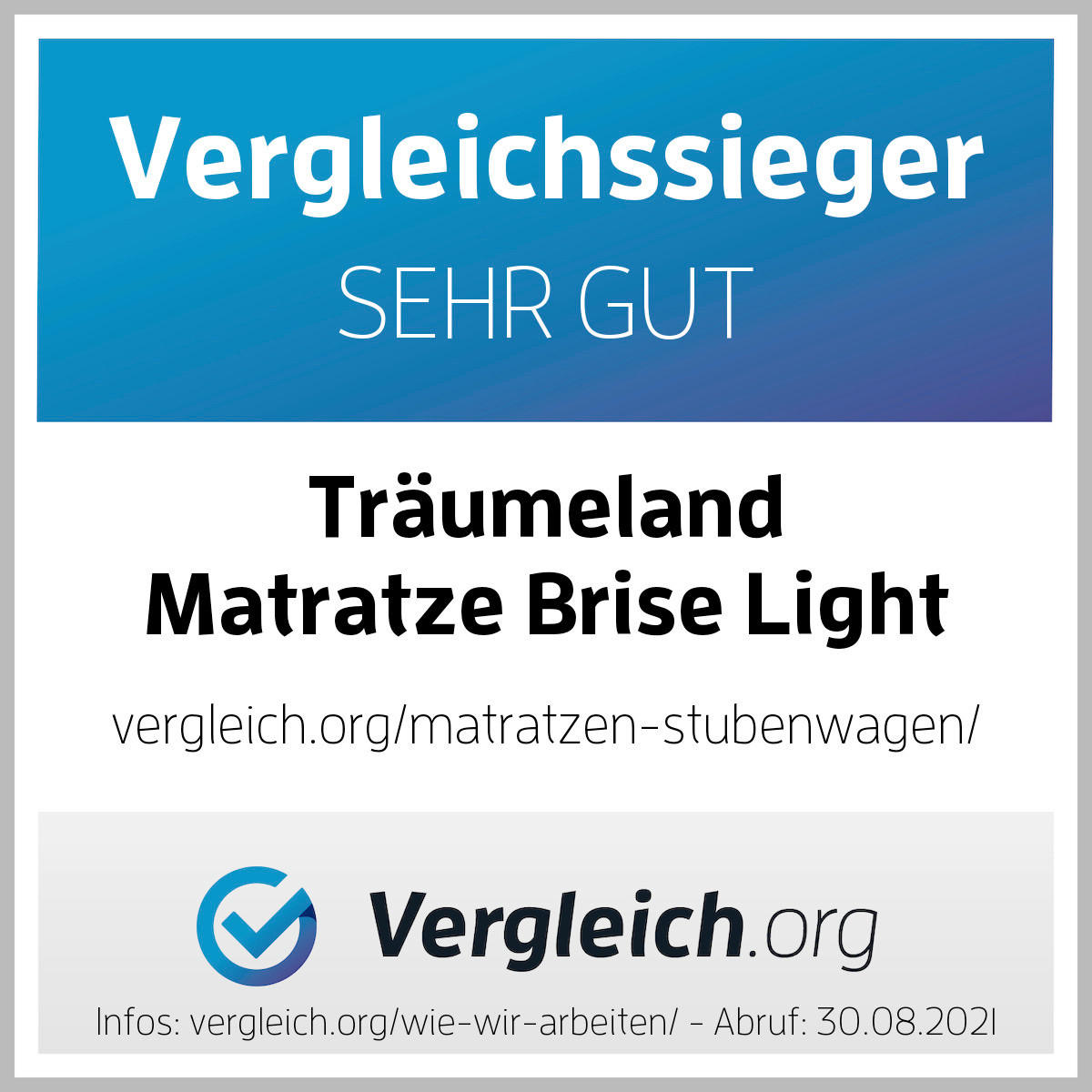 KINDERWAGENMATRATZE Brise Light 34,5/76 cm  - Weiss, Basics, Textil (34,5/76cm) - Träumeland