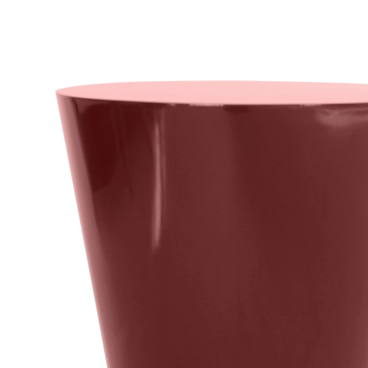 BEISTELLTISCH 40/40/51 cm Rot rund  - Rot, Design, Holzwerkstoff (40/40/51cm) - Stylife