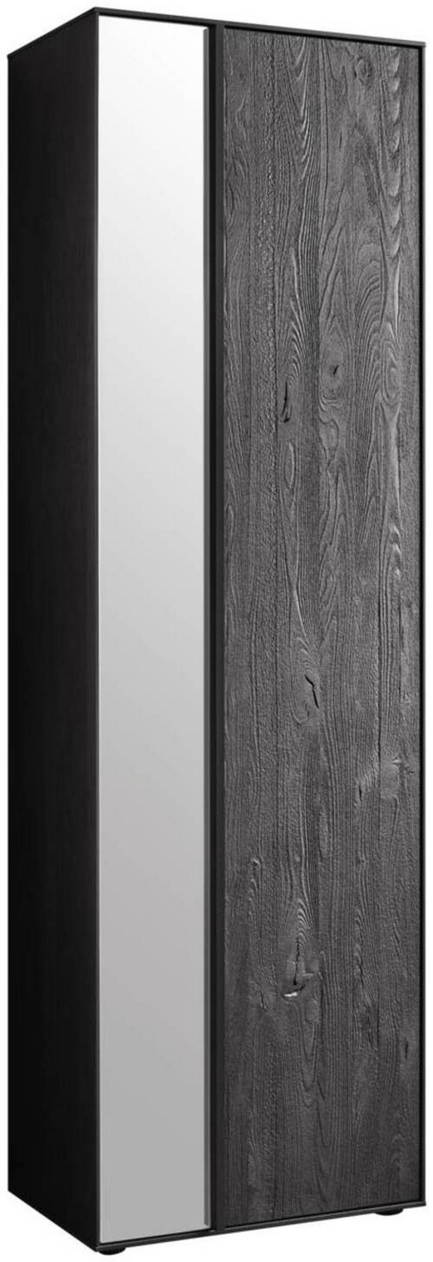 ELŐSZOBASZEKRÉNY 60/196/39 cm  - fekete/antracit, Design, műanyag/Üveg (60/196/39cm) - Johann Jakob