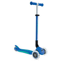 KINDERSCOOTER ELITE LIGHTS  - Dunkelblau, Basics, Kunststoff (57.5/28/82.5cm) - GLOBBER