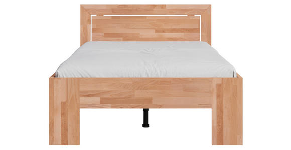 BETT 120/200 cm  in Kernbuche  - Kernbuche, Natur, Holz (120/200cm) - Linea Natura