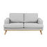 ZWEISITZER-SOFA in Textil Hellgrau - Eichefarben/Hellgrau, Design, Holz/Textil (165,0/81,0/92,0cm) - Carryhome ZWEISITZER-SOFA in Textil Hellgrau - Eichefarben/Hellgrau, Design, Holz/Textil (165,0/81,0/92,0cm) - Carryhome