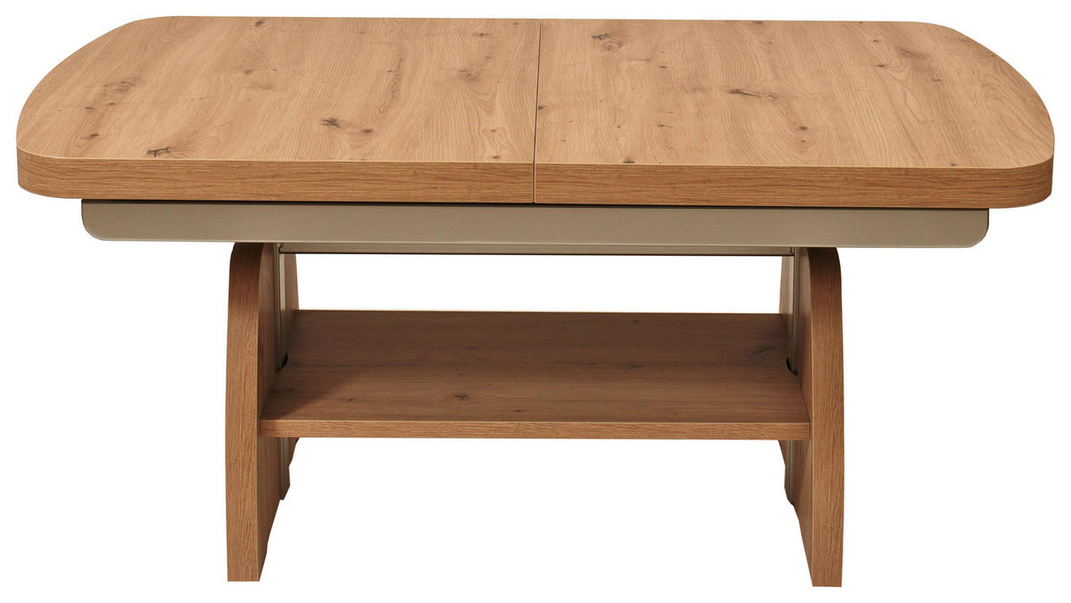 COUCHTISCH in Holz 125-245/75/55-74 cm  - Wildeiche, Konventionell, Holz (125-245/75/55-74cm) - Venda