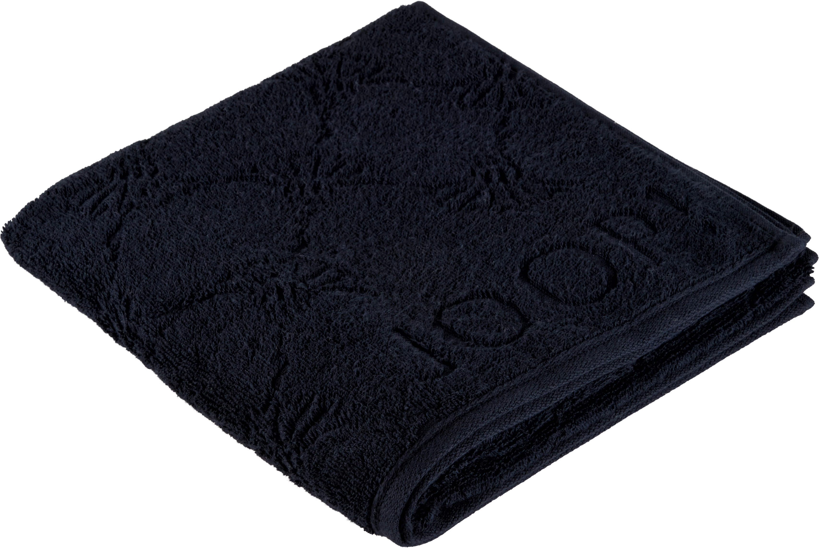 HANDTUCH Uni Cornflower Schwarz  - Schwarz, Design, Textil (50/100cm) - Joop!