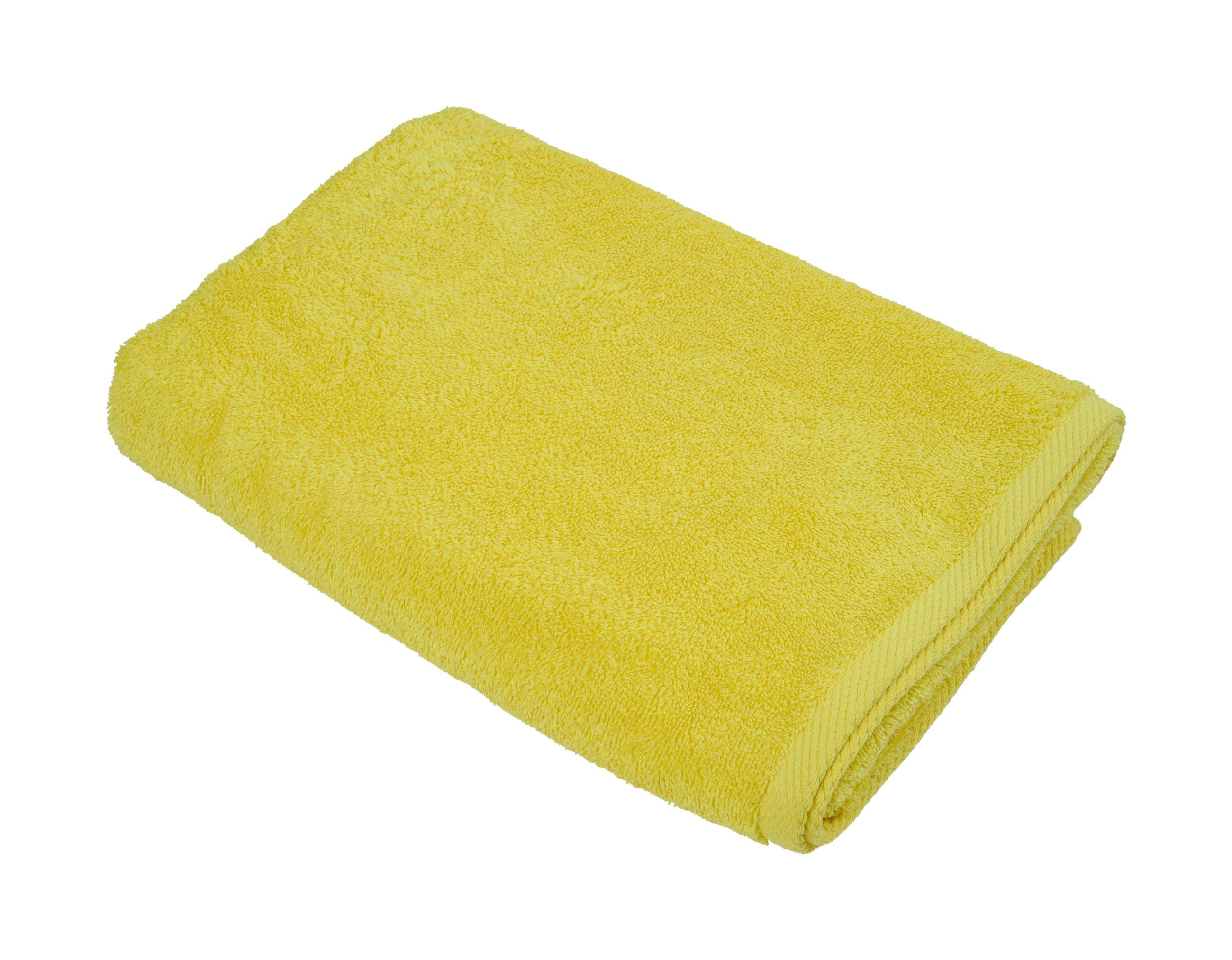 DUSCHTUCH Palma 70/140 cm  - Gelb, Basics, Textil (70/140cm) - Esposa
