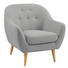 SESSEL in Textil Hellgrau - Hellgrau/Naturfarben, Trend, Holz/Textil (83/85/82cm) - Ambia Home SESSEL in Textil Hellgrau - Hellgrau/Naturfarben, Trend, Holz/Textil (83/85/82cm) - Ambia Home