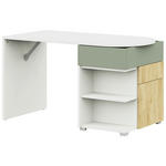 JUGENDSCHREIBTISCH 140/60/72,5 cm  - Salbeigrün/Weiß, KONVENTIONELL, Holzwerkstoff (140/60/72,5cm) - Cantus