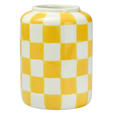 VASE 18 cm  - Hellgelb/Weiß, Design, Keramik (13,2/18,1cm) - Ambia Home