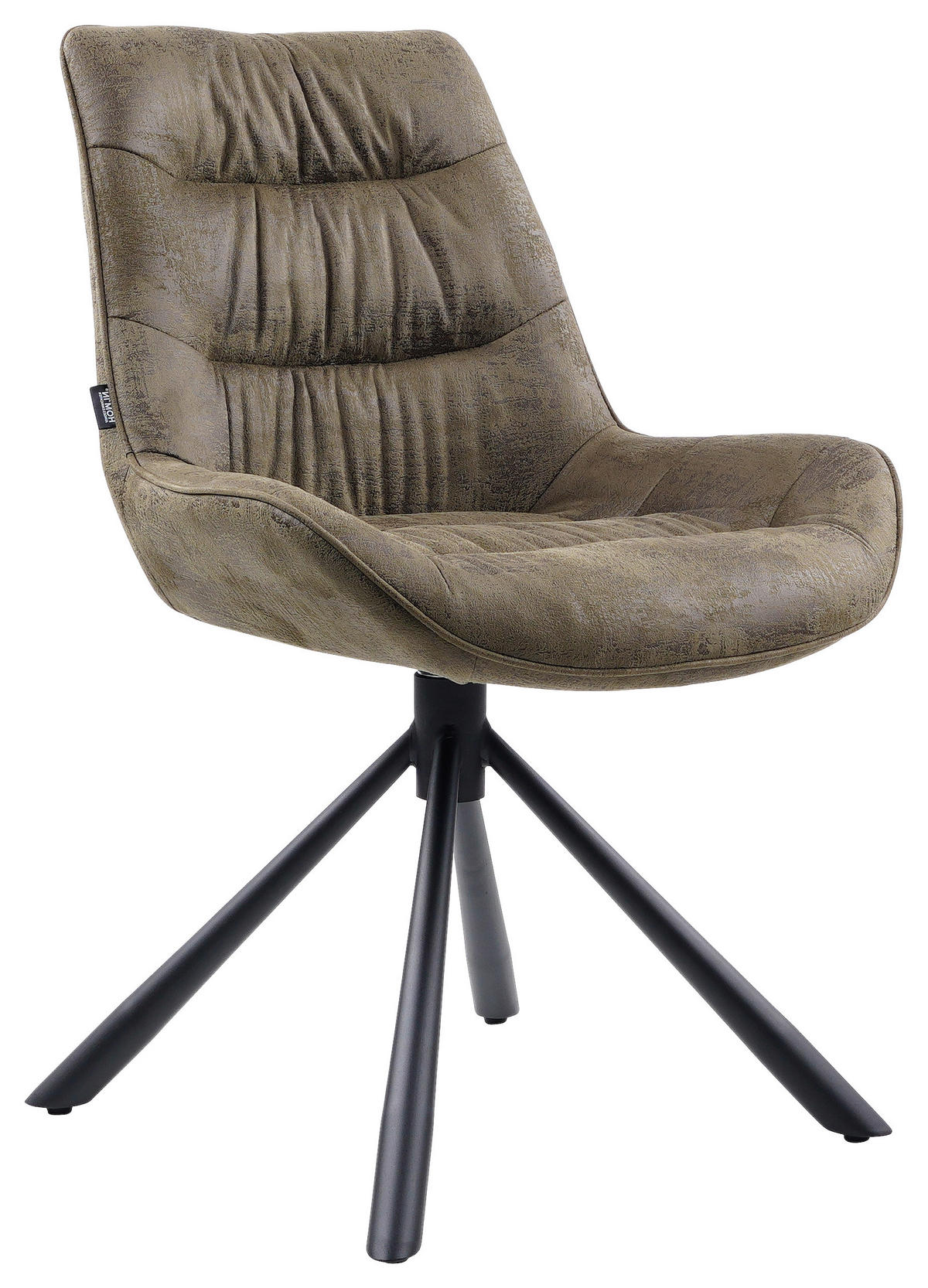 STUHL - Schwarz/Grün, Design, Textil/Metall (57/84/63cm) - Hom`in